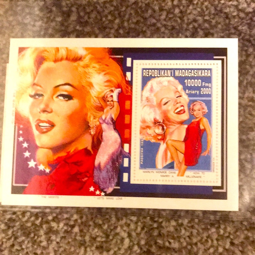 Marylyn Monroe collector’s stamps💋